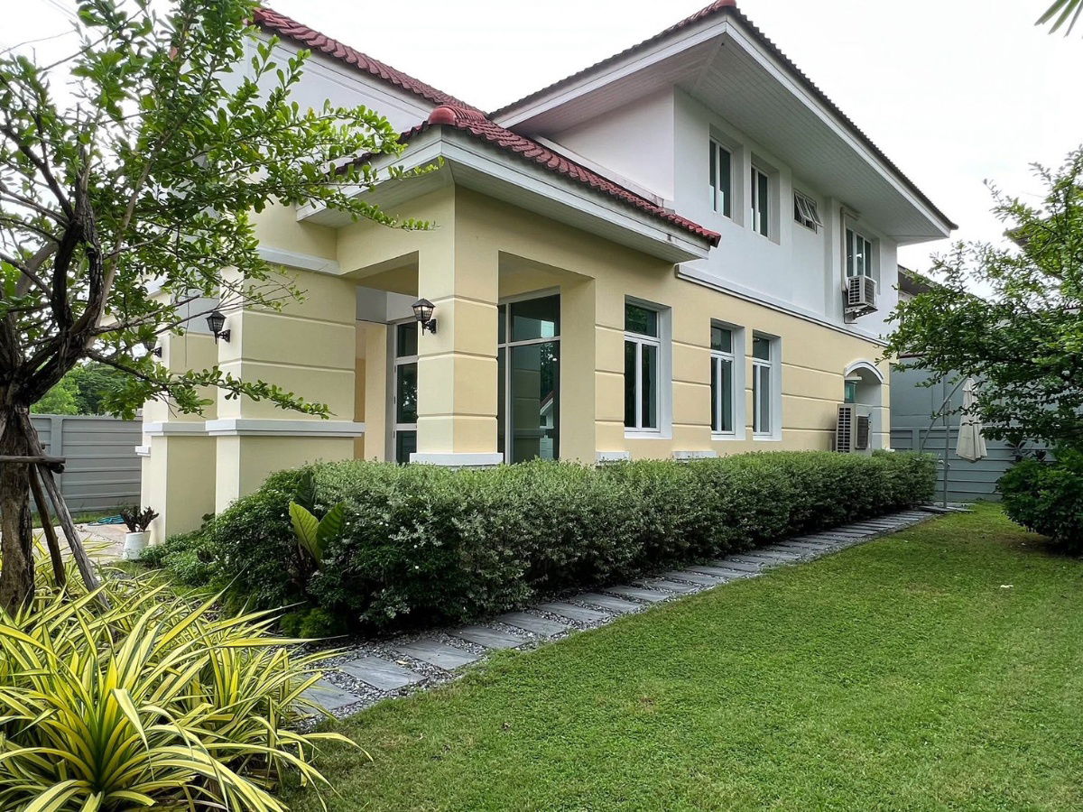 รูป 🏡 ให้เช่า บ้านเดี่ยวหลังใหญ่ 2 ชั้น โครงการบารเมษฐ์ เฉลิมพระเกียรติ 62 บรรยากาศดี ทำเลเฉลิมพระเกียรติ ร.9 - สุวรรณภูมิ - รูปที่ 2/13