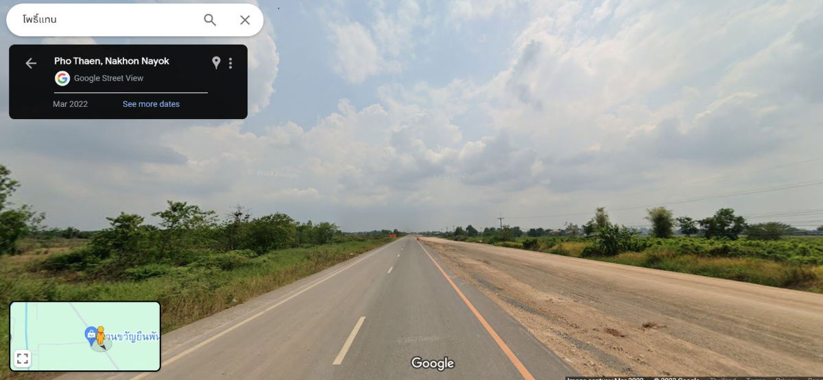 รูป ให้เช่าที่ดินแปลงใหญ่ ทำเลทอง ติดถนนใหญ่ นครนายก ติดถนนสายหลัก โพธิ์แทน องครักษ์ นครนายก - รูปที่ 2/25