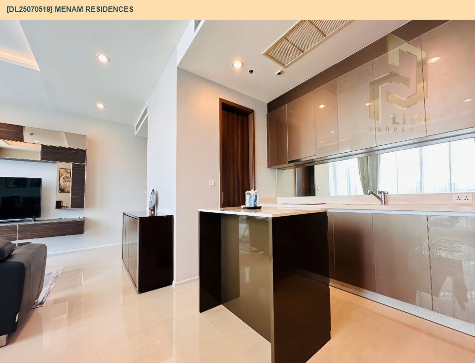 รูป MDL25070519 ให้เช่าคอนโด แม่น้ำ เรสซิเดนท์ (Menam Residences) ใกล้ BTS สะพานตากสิน พร้อมเข้าอยู่ โทรด่วน 0638692663 LineID @655ebbvc - รูปที่ 17/23