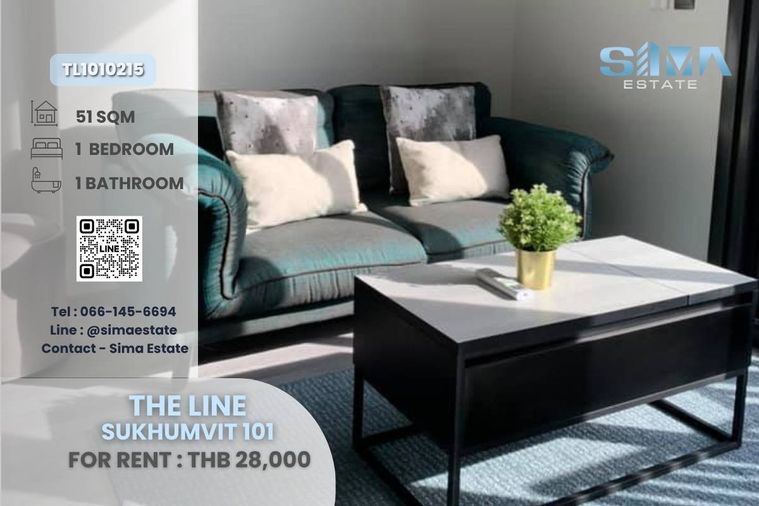 The Line Sukhumvit 101, Walk to BTS, High Floor, Fully Furnished.