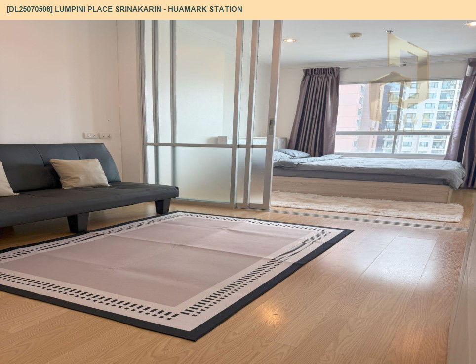 picture MDL25070508 Condo for rent, Lumpini Place Srinakarin - Huamark Station near Airport Rail Link Hua Mak, ready to move in, call urgently 0656133286 LineID @655ebbvc - 2/19