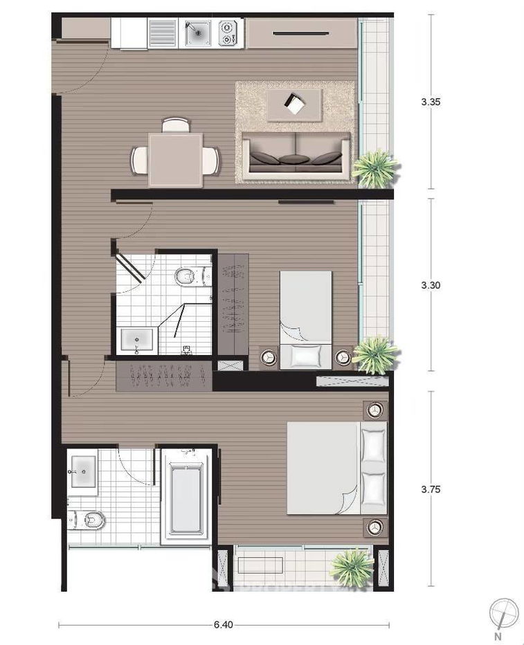 picture 2-BR Condo at Noble Revo Silom near BTS Surasak (ID 392296) - 14/14