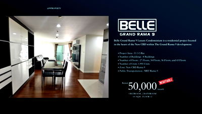 Condos for rent Rama 9 : For rent Belle Rama 9 Ready to move in