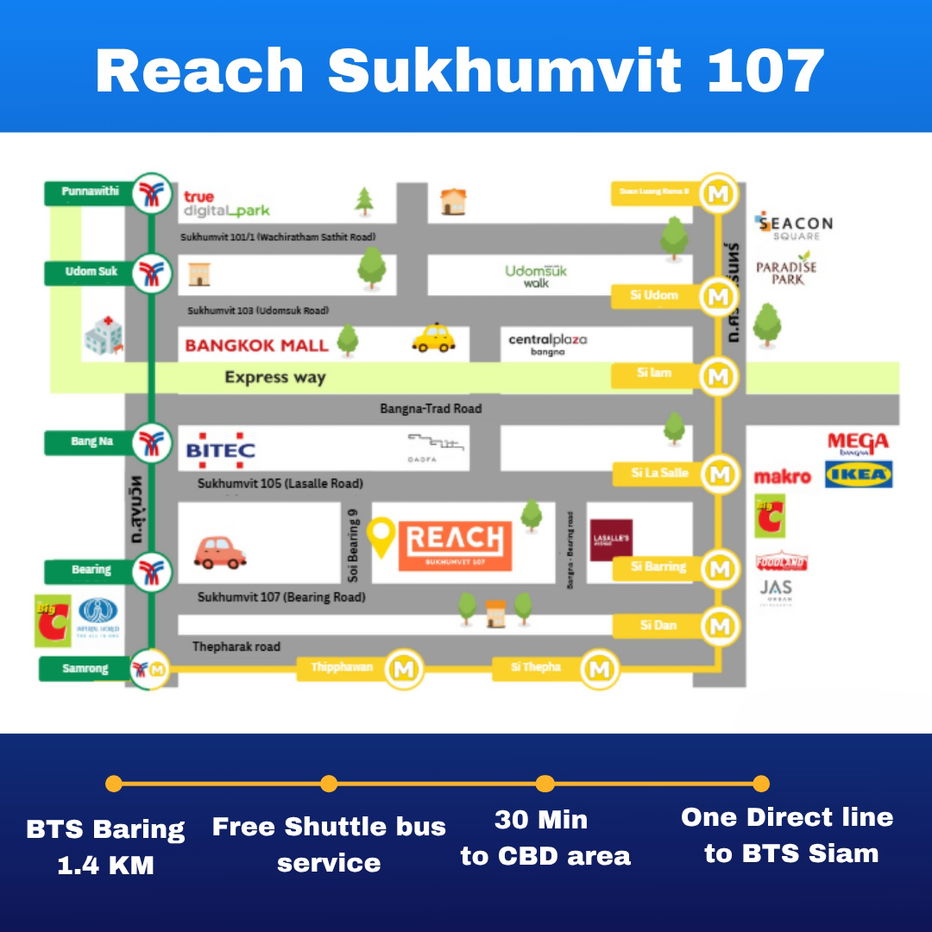 picture Reach Sukhumvit 107 – just 1.4 km from BTS Bearing FQ quota - 2/10