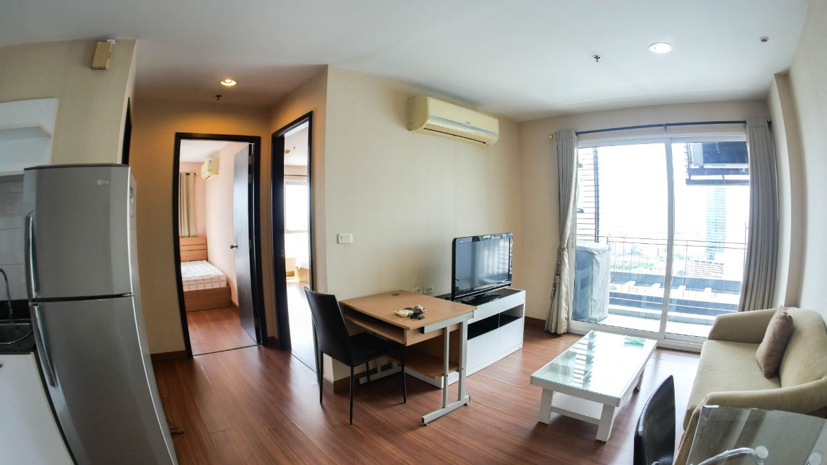 รูป ให้เช่าคอนโด2ห้องนอน 56ตร.ม ห้องใหญ่ ติดถนนรัชดา  - รูปที่ 19/22