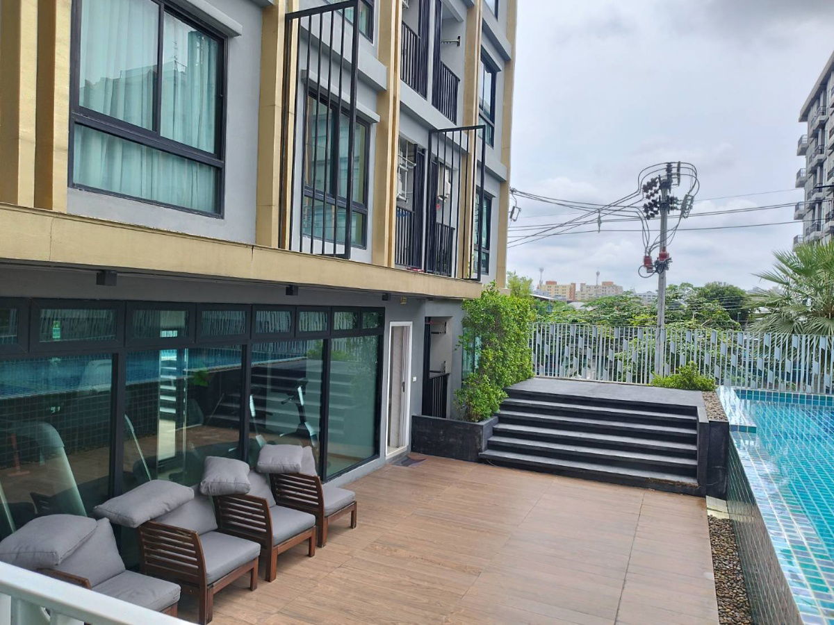 picture Condo for rent HI Lat Phrao 130, size 30 sqm., price 9,500 baht, call 0894282491, Line ID: jeabmona - 42/52