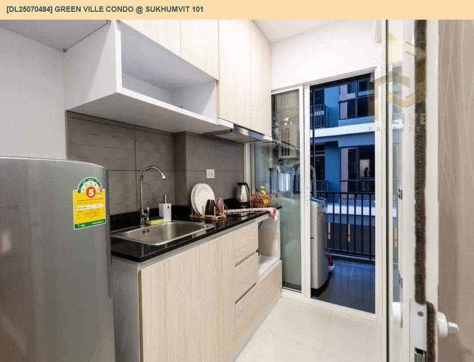 รูป MDL25070484 ให้เช่าคอนโด กรีน วิลล์ คอนโด สุขุมวิท 101  (Green Ville Condo @ Sukhumvit 101) ใกล้ BTS ปุณณวิธี พร้อมเข้าอยู่ โทรด่วน 0638692663 LineID @655ebbvc - รูปที่ 5/6