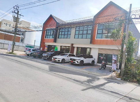 ตลาดกิ่งแก้ว 1.5 กม.อาคารพาณิชย์ 2 ชั้น ติดถนนใหญ่ Windmill 188 ตร.ม.2 น้ำ.วิวบ่อน้ำกว้าง เหมาะสำหรับออฟฟิศ ร้านอาหาร