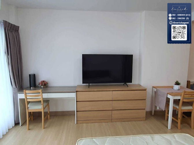 picture 💙For rent Supalai Veranda Rama 9, beautiful room, pool view, MRT Rama 9💙 Call 062-2962295 Ni// Line id : @enrichagent - 1/8