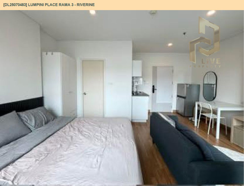 picture DL25070483 Condo for rent, Lumpini Place Rama 3 - Riverine near -, ready to move in, call urgently 0656133286 LineID @655ebbvc - 9/10
