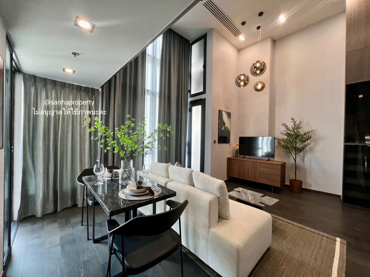 picture Conner Ratchathewi (1Bedroom 1Bathroom) Duplex 51 Sqm. Rent 43k/month ▫️Line: @sanhaproperty📲095-6922871 - 4/10