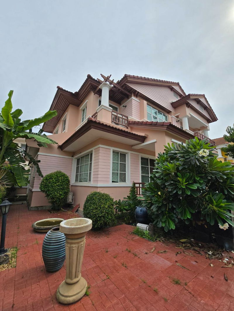 บ้านเดี่ยวให้เช่า : ให้เช่าบ้านเดี่ยว นันทวัน สุวรรณภูมิ 4นอน 3 น้ำ Line ID 0619636888