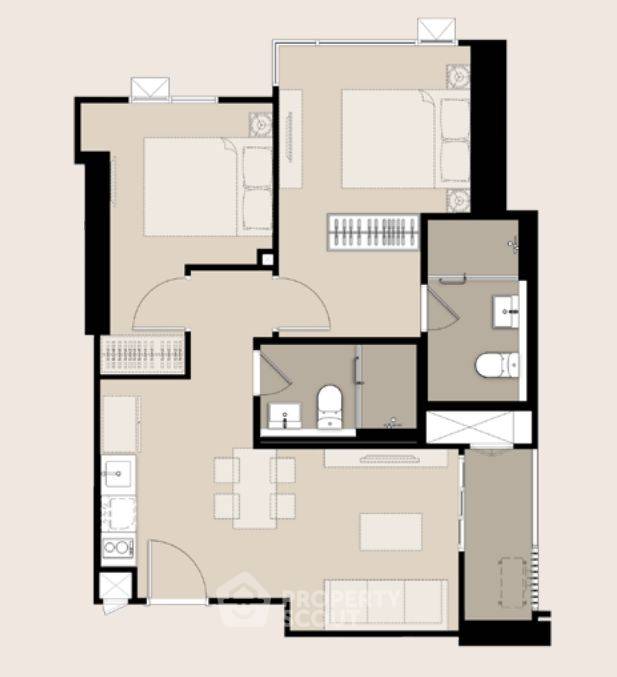 picture 2-BR Condo at Life Phahon-Ladprao near BTS Ha Yaek Lat Phrao (ID 1885436) - 6/6