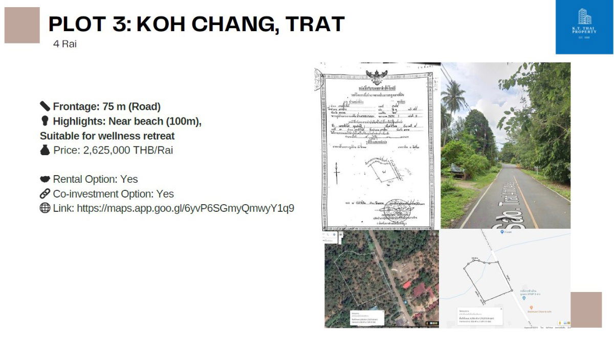 picture Road Frontage Land Seaview for Rent in Koh Chang – 4 Rai (6,400 sqm) - 2/6
