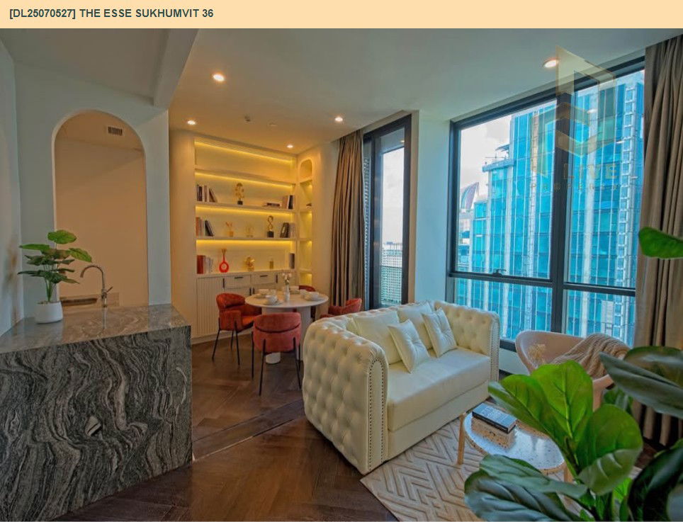 รูป DL25070527 ให้เช่าคอนโด ดิ เอส สุขุมวิท 36 (THE ESSE Sukhumvit 36) ใกล้ BTS ทองหล่อ พร้อมเข้าอยู่ โทรด่วน 0638692663 LineID @534wlwof - รูปที่ 2/8