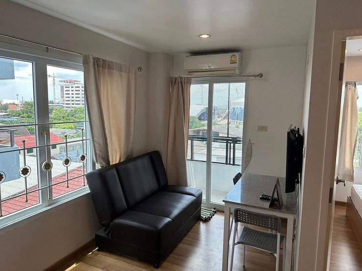 รูป ให้เช่า Anna Condo Bangphlu ตึก D ชั้น 5 ห้องมุม 1 ห้องนอน ขนาด 32 ตรม. พร้อมอยู่ เพียง 6,500 บาท เท่านั้น - รูปที่ 5/10