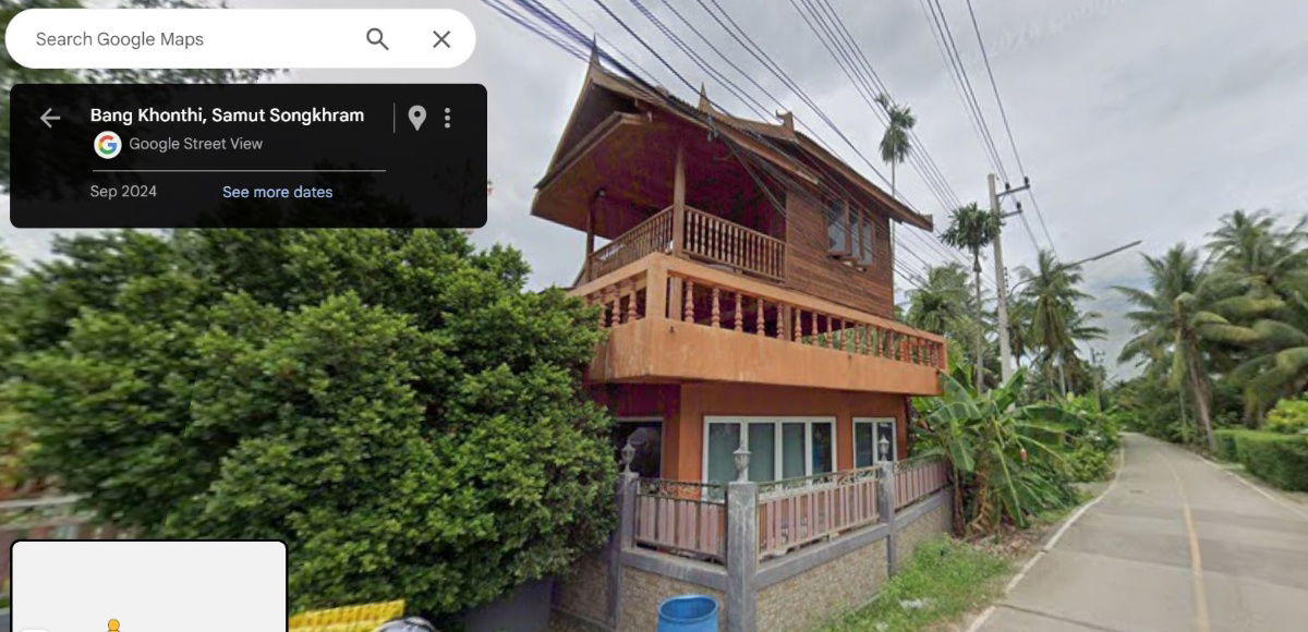 รูป ให้เช่าที่ดินพร้อมบ้านทรงไทย & สวนมะพร้าว สมุทรสงคราม  - รูปที่ 2/7