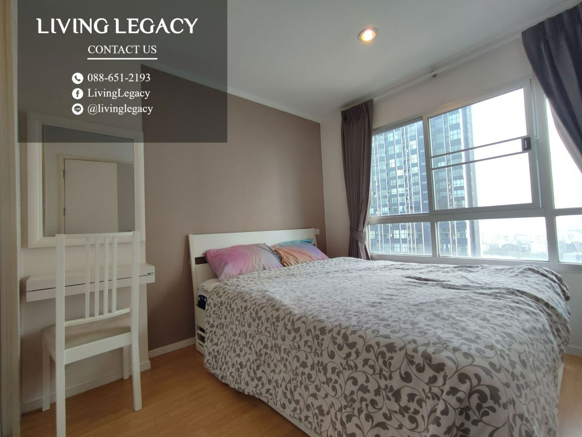 รูป SHINFV ให้เช่าคอนโด Lumpini Place Srinakarin - Huamark Station 36 ตร.ม. ชั้น 23 ตึก A line id : @livinglegacy - รูปที่ 5/6