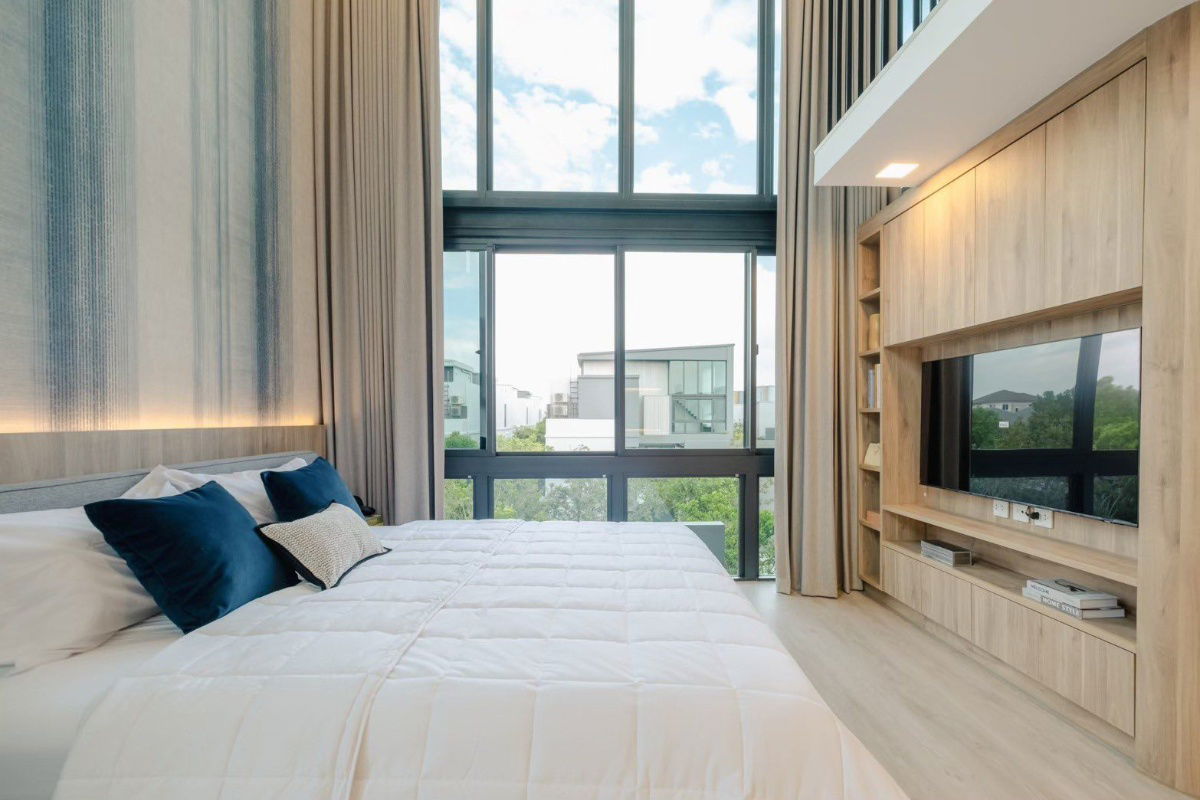 picture 🟢For Rent🟢Vive Krungthep Kreetha, beautiful room, fully furnished, 📱ADD LINE @nathong97 (reply ⚡ 24 Hr) P507 - 7/10