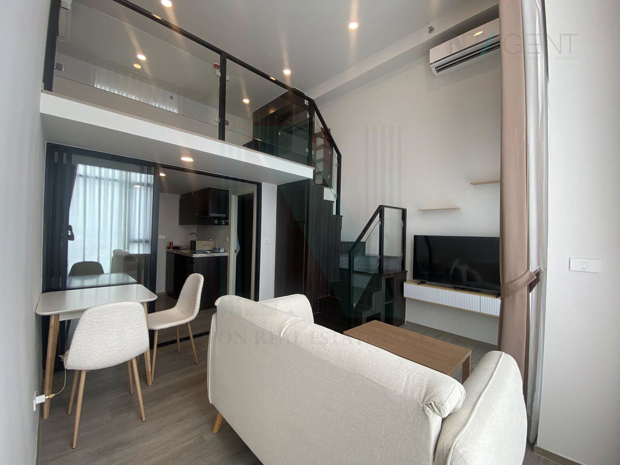 รูป 🚩 ให้เช่าคอนโด ดิ ออริจิ้น ปลั๊ก แอนด์ เพลย์ รามอินทรา อาคาร A ชั้น 12A Duplex ขนาด 39 ตรม ใกล้ ใกล้ รถไฟฟ้า สถานีรามอินทรา กม.9 - รูปที่ 8/8