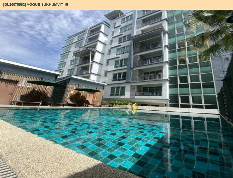 รูป MDL25070562 ให้เช่าคอนโด โว๊ค สุขุมวิท 16 (Voque Sukhumvit 16) ใกล้ BTS อโศก พร้อมเข้าอยู่ โทรด่วน 0638692663 LineID @655ebbvc - รูปที่ 9/9