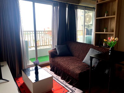 Condos for rent South Pattaya Road : Room available 📣 The Trust Condo, South Pattaya, 1 bedroom, 12A floor, city view, nice room