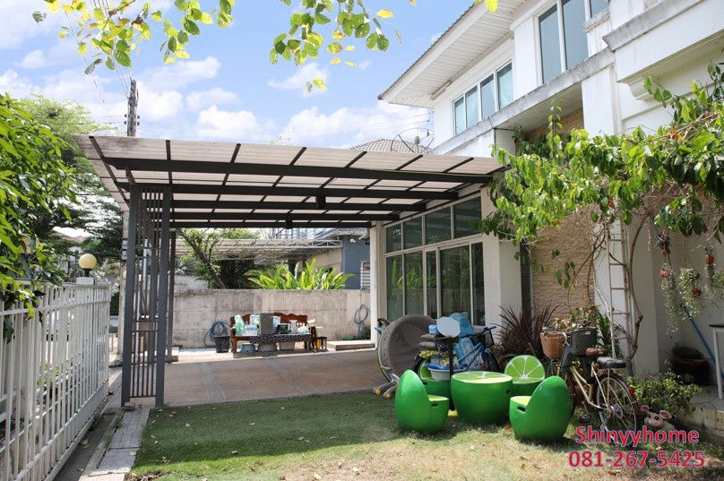 รูป บ้านเดี่ยว หลังมุม ทำเลค้าขาย หมู่บ้านมณีรินทร์ เลคแอนด์พาร์ค ราชพฤกษ์-ติวานนท์  ติดถนน 345 - รูปที่ 3/10