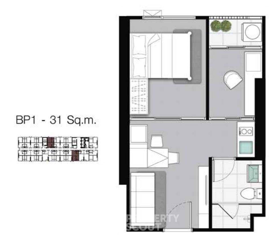 picture 1-BR Condo at Knightsbridge Sukhumvit-Thepharak near BTS Samrong (ID 2057159) - 13/26