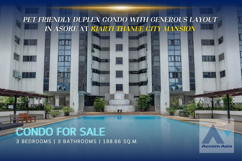 picture 🔼🔽 AccomA 📩 Condominium with generous layout and rare outdoor space in Asoke (AA32070) - 1/13