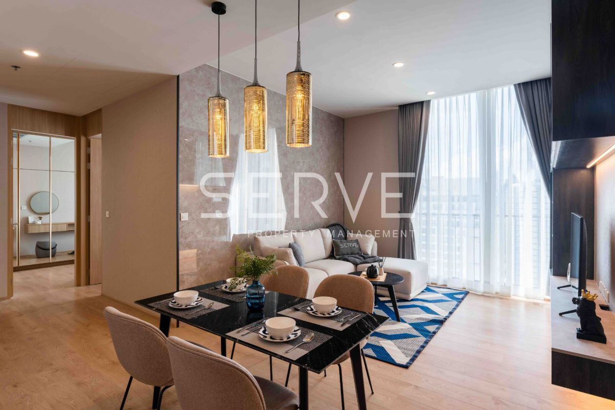 รูป 2 นอน ห้องมุม แต่งสวยสไตล์ Modern 67.43 ตร.ม. ชั้นสูง 15+ ใจกลางอโศก ทำเลดี BTS อโศก & MRT สุขุมวิท 550 ม. ที่คอนโด Noble BE19 / ให้เช่าคอนโด - รูปที่ 4/15