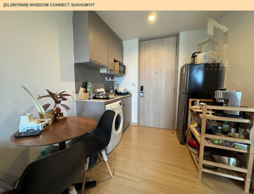รูป MDL25070549 ให้เช่าคอนโด วิซดอม ค็อนเน็ค สุขุมวิท (Whizdom Connect Sukhumvit) ใกล้ BTS ปุณณวิธี พร้อมเข้าอยู่ โทรด่วน 0638692663 LineID @534wlwof - รูปที่ 4/8