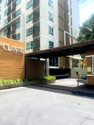 Condos for rent Soi Ekamai (Sukhumvit 63) : The Clover Thonglor 18  ***19K. per month ***1Bed 1Bath  46 sq.m.  6th Floor(Low rise)