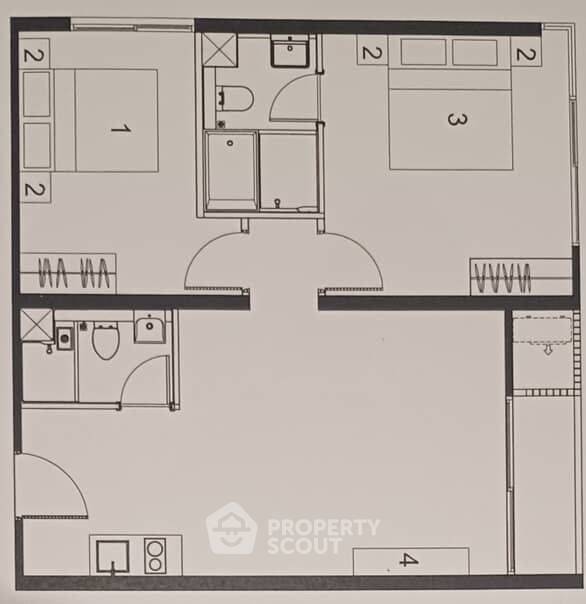 picture 2-BR Condo at Blossom Condo @ Sathorn-Charoenrat near BTS Surasak (ID 2203146) - 9/9