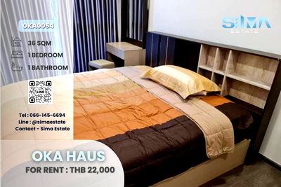 Condos for rent Khlong Toei : Live Near Thonglor! Condo for Rent @ Oka Haus, Great View, Great Vibes