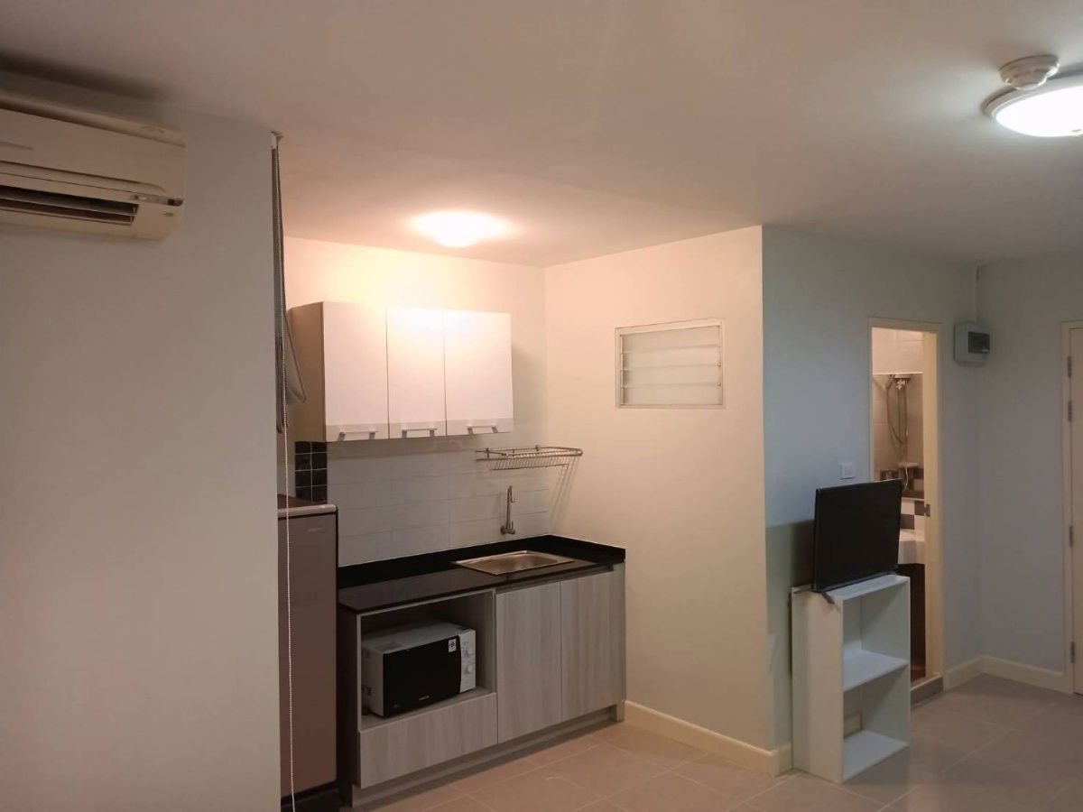 picture Condo for rent: Lumpini Town Ram Intra-Lak Si (studio room), 1st floor, in front is the Pink Line MRT station, Ram Intra Station, Km 2. - 4/14
