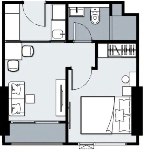 รูป ขายดาวน์ ด่วน !!!! ( ราคาต่ำกว่าโครงการ )   XIM Condo Rama 3 – Suksawat ชั้น 23    - รูปที่ 1/19