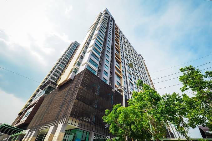 picture Condo for rent, J Condo (Sathorn-Kanlapaphruek) Size 47 sq m, 12A floor, Building B 2 bedrooms, 1 bathroom Beautiful room, only 12,000 baht - 1/10