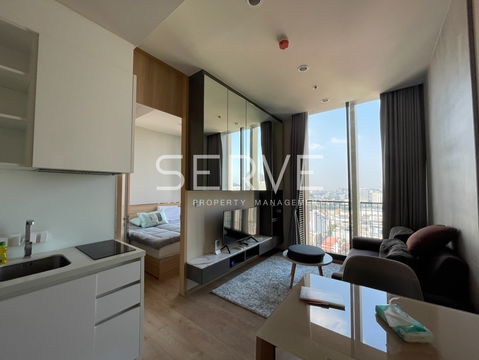 🔥25K🔥 - 1 Bed 34.16 sq.m. Super High Fl. 30+ Condo in Asoke Area Close to BTS Asok & MRT Sukhumvit 550 m. at Noble BE19 Condo / For Rent