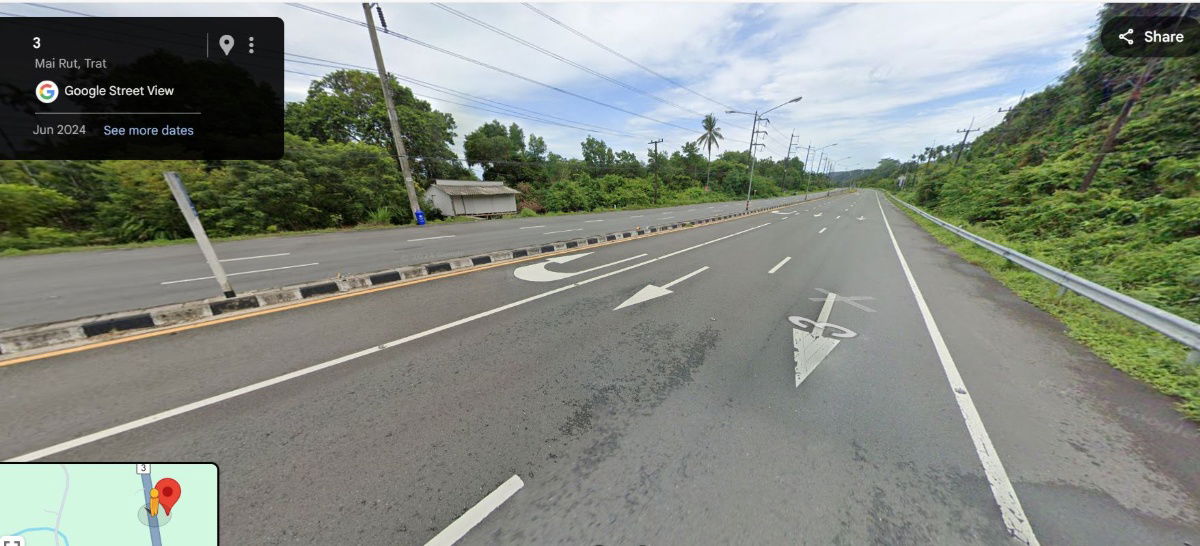 รูป ขายที่ติดถนนสุขุมวิท ตราด ตรงข้ามหาดบานชื่น ไม้รูด คลองใหญ่ - รูปที่ 5/5