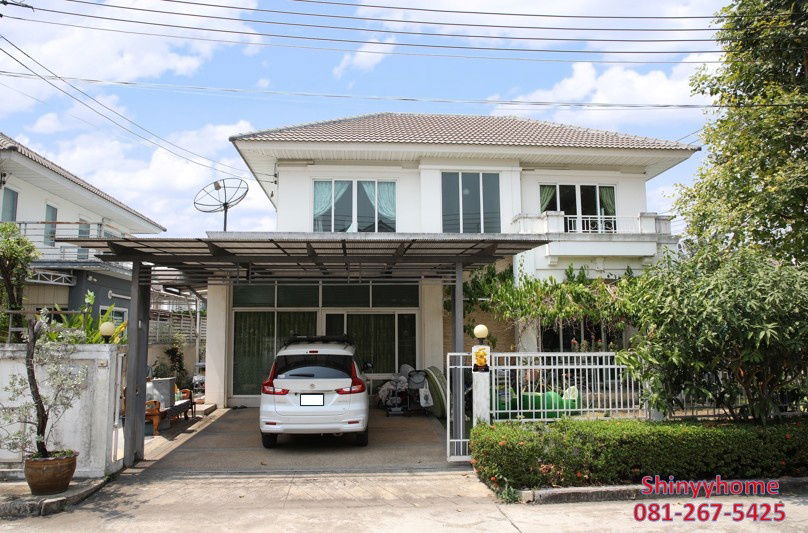 รูป บ้านเดี่ยว หลังมุม ทำเลค้าขาย หมู่บ้านมณีรินทร์ เลคแอนด์พาร์ค ราชพฤกษ์-ติวานนท์  ติดถนน 345 - รูปที่ 2/10