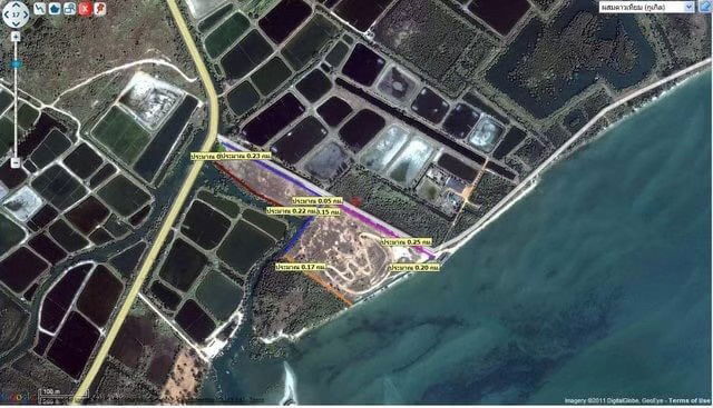 รูป ขายที่ติดทะเล ระยอง แกลง ที่ดินหาดส่วนตัว ทำเลสวย ติดถนนเลียบทะเล | Prime Beachfront Land with Main Road Access - รูปที่ 2/8