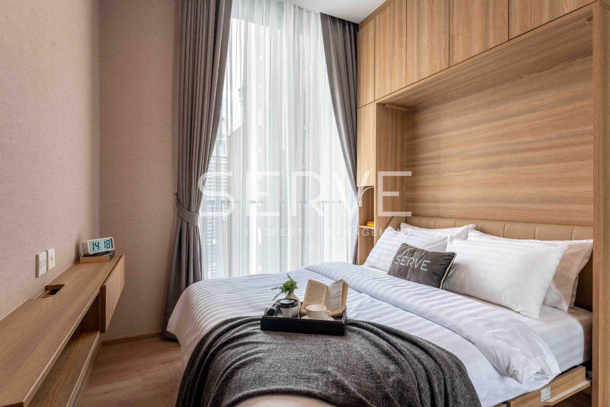 รูป 2 นอน ห้องมุม แต่งสวยสไตล์ Modern 67.43 ตร.ม. ชั้นสูง 15+ ใจกลางอโศก ทำเลดี BTS อโศก & MRT สุขุมวิท 550 ม. ที่คอนโด Noble BE19 / ให้เช่าคอนโด - รูปที่ 8/15