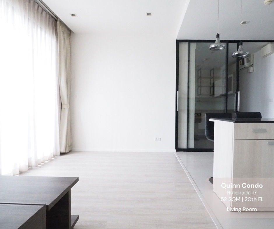 รูป 🔥For Rent!! ready to move-in 1b1b 22.5k - Quinn Condo Ratchada 📞Call 096 896 5953 - รูปที่ 3/12