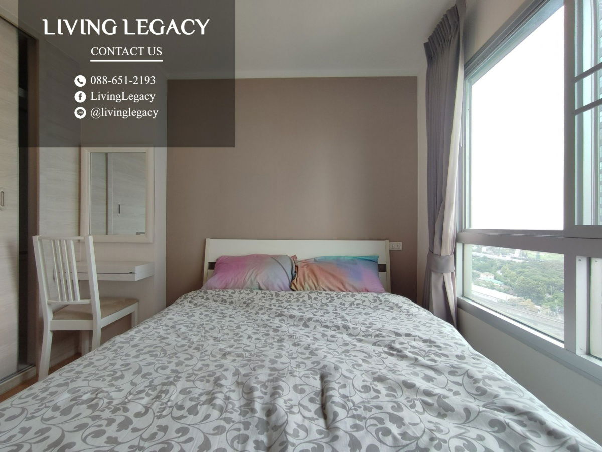 รูป SHINFV ให้เช่าคอนโด Lumpini Place Srinakarin - Huamark Station 36 ตร.ม. ชั้น 23 ตึก A line id : @livinglegacy - รูปที่ 3/6