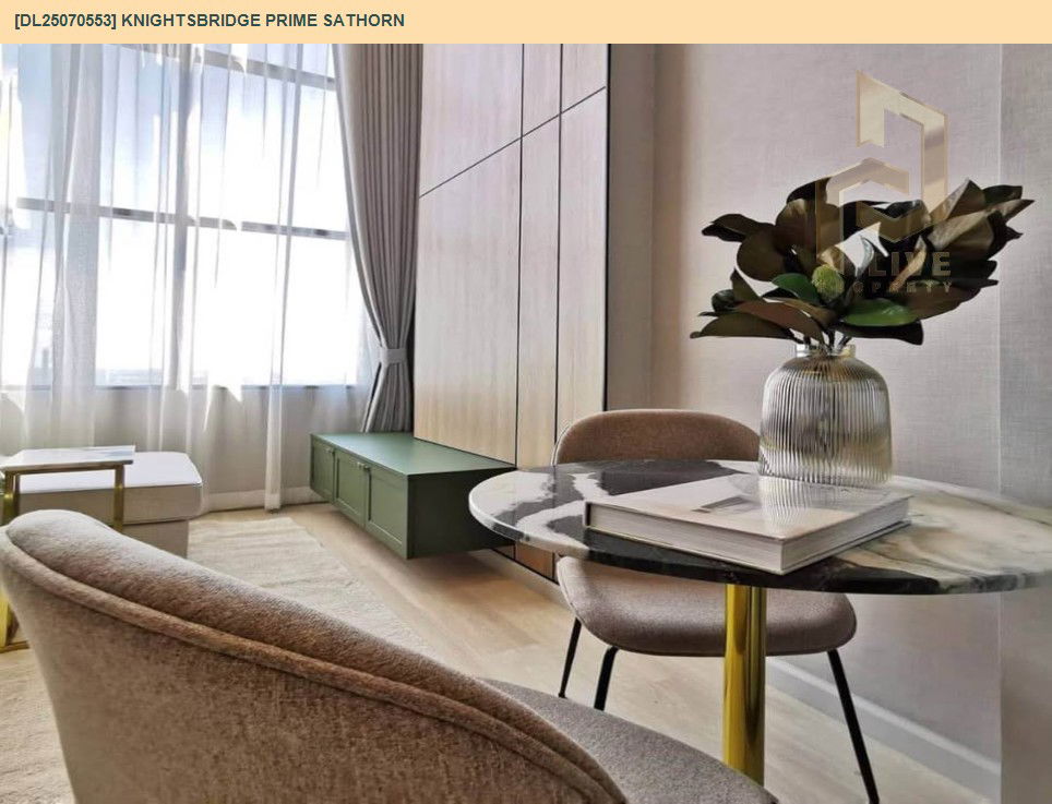 picture DL25070553 Condo for rent, Knightsbridge Prime Sathorn near BTS Chong Nonsi, ready to move in, call urgently 0656133286 LineID @534wlwof - 2/10
