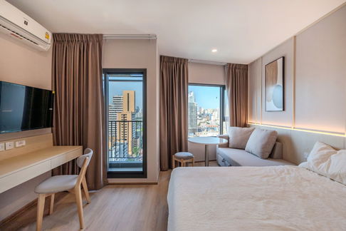 MRT Queen Sirikit National Convention Center 500 m. Price  21,000 Baht Condo Life Rama 4 - Asoke ( Rental )