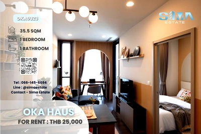 Condos for rent Khlong Toei : Live Near Thonglor! Condo for Rent @ Oka Haus, Great View, Great Vibes