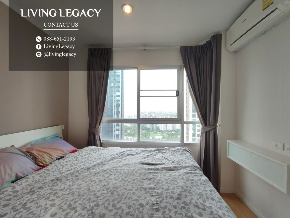 รูป SHINFV ให้เช่าคอนโด Lumpini Place Srinakarin - Huamark Station 36 ตร.ม. ชั้น 23 ตึก A line id : @livinglegacy - รูปที่ 2/6