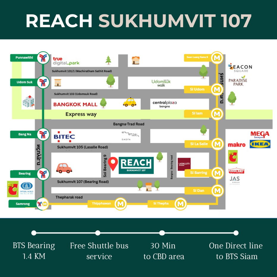 picture 🌿 Your Affordable Urban Escape Awaits Welcome to Reach Sukhumvit 107 – just 1.4 km from BTS Bearing - 11/11