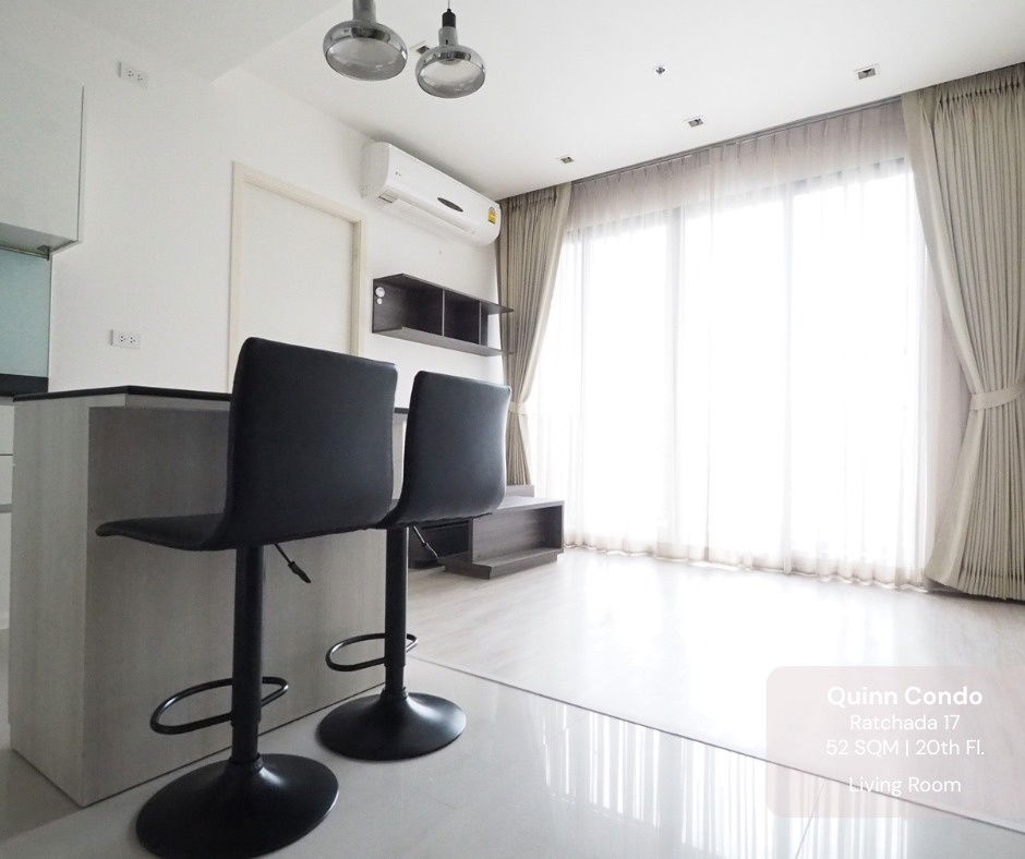 รูป 🔥For Rent!! ready to move-in 1b1b 22.5k - Quinn Condo Ratchada 📞Call 096 896 5953 - รูปที่ 6/12